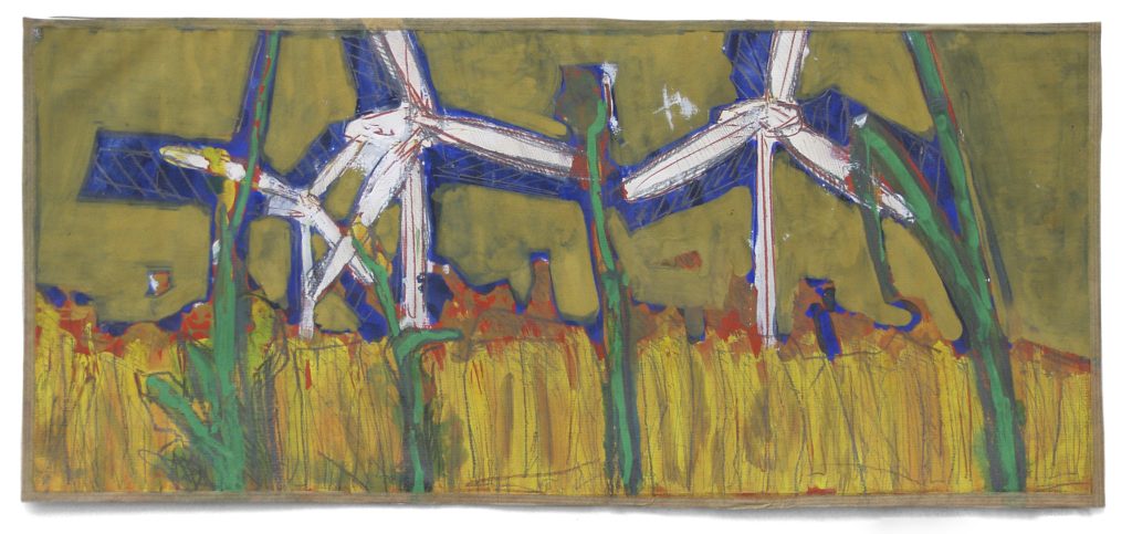 Nordland | Mischtechnik auf Karton · 23 x 50 cm · 2000